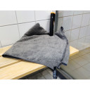 Mikrošķiedras ceļojumu un sporta dvielis, viegls un ātri žūstošs, 85x150 cm, grafīts, R920103, BasicNature