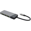 Green Cell HUB USB-C ADAPTER GC CONNECT 7W1, 3xUSB 3.1, HDMI 4K 60Hz, USB-C PD 85W, 1xHDMI, 1xSD, 1xTF, 1xUSB-C F, 1xUSB-C M