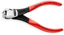 Augstas izturības gala grie&scaron;anas knaibles, KNIPEX, 67 01 140, grie&scaron;anas jauda līdz &Oslash; 3.1 mm, melna pārklājuma rokturi.