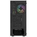 Natec FURY SHOBO KORPUSS SH4 RGB MIDI TORNEI AR LOGU, NFO-2153, 2x2.5, 2x3.5, 1x120mm, 1xUSB 2.0, 2xUSB 3.2, melns