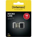 Intenso USB m&auml;lupulk 3500470 16 GB, USB 2.0, Lugemise kiirus 16,5 MB/s, Kirjutamise kiirus 6,5 MB/s, Must, Plastik, Tolmukindel