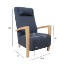 Atpūtas krēsls VENLA zilgani pelēks 15623