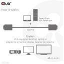 Club3D VGA kabelis CAC-1710 10m 28AWG, 2x VGA (D-Sub) vīrie&scaron;u, 1080p, zelta kontakti, apaļ&scaron; kabelis
