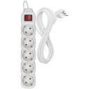 Emos Ilgintuvas P1523R, 3m, 5x2P+PE, PVH, 3680W, su jungikliu, vaikų apsauga