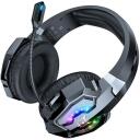 Onikuma galda komutators B15 Black, 50mm, RGB, bezvadu, 20h, 15m, noņemams mikrofons, 360&deg; regulējams