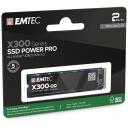 Emtec SSD M2 NVMe PCIe 3 X300 2TB Power Pro ECSSD2TX300, 2 TB, 3000 MB/s, 2500 MB/s, NVMe PCIe Gen 3.0 x4, ECC, 2 000 000 stundu