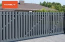 Профилированные металлические штакеты Polo PMx2 RAL7016 (матовый cерый антрацит) POLO_PMx2_RAL7016