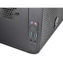 Thermaltake Core V1 MiniITX Korpus CA-1B8-00S1WN-00, 20cm, must, 2x2.5'' sisemised, 2x80mm taga, 2xUSB 3.0