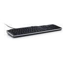 Dell Klaviatūra KB522, 104 taustiņi, 7 multimediju taustiņi, 2x USB 2.0, ergonomisks, izturīgs