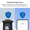 TP-Link Tapo C225 (TAPO-C225) pasukama AI namų saugumo Wi-Fi kamera 2K QHD 360&deg;/149&deg; aprėptis AI aptikimas naktinis matymas dvikryptis garsas microSD iki 512 GB balta