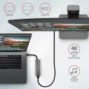 Axagon USB centras HMC-5G2 10Gbps, 2x USB-C, 2x USB-A, 1x HDMI, 100W PD, 105 x 40 x 12 mm