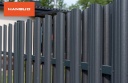 Профилированные металлические штакеты Polo PMx2 RAL7016 (матовый cерый антрацит) POLO_PMx2_RAL7016