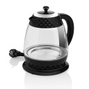 Electric glass kettle with 2200 W power, 1.7 L capacity, and a 360° rotating base Crystal Kettle ETA315490000 Glass/Black ETA