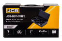 Muciņas trieciena komplekts 12-stūru, JCB, JCB-8071-9MPB, 1" izmērs, CrMo, 7 gab.