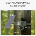 Āra viedā 4K 4G LTE PTZ bezvadu akumulatora novērošanas kamera ar 3× optisko tuvinājumu krāsu nakts redzamību Balta Go Series G450 with Solar Panel 2 B4GPT4K06SP Reolink