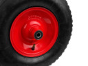 Vastupidav ratas kummirehviga kärule metallveljega 4.00-6 2PR 90 kg punane G71016 GEKO