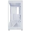 Lian Li Korpus G99.V100RW.01, Midi Tower, balta, 3x 120mm &scaron;oninių ventiliatorių, 1x 120mm galinio ventiliatoriaus, 420mm GPU