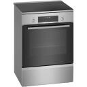 Bosch Keraamiline pliit HLS79Y351U, 63L, 60cm, Induktsioon, Elektriline, Roostevaba teras, LCD, Grillimine