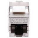 Digitus Keystone modulis DN-93615-24, 10 Gbit/s, 500 MHz, 1 ports, vairogots, bez instrumentiem, 24 gab.