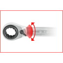 Рожковый ключ 10x19mm - 13x17mm 4in1 GEARplus, KSTOOLS, 503.4565, 72 зуба, 0.19 кг, 4 x 20 x 4 см