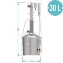 30 L modulaarne kumer destilleerija Torpedo 'Cold Fingers' BROWIN 343162 30 L, roostevaba teras