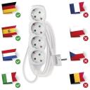 Emos Pikendus P0423R, 3m, 4&times;2P+PE Saksamaa, PVC, 3680W, laste kaitse, plastmass