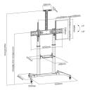 Sbox P&otilde;randale LED telerialus FS-3610, 60-100'', 100kg, VESA 200x200-1000x600, k&otilde;rguse reguleerimine 1340-1660mm