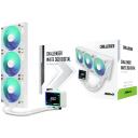 Asrock Challenger White 360 Digitālā &scaron;ķidruma dzesē&scaron;anas komplekts 90-ACLA36-WAAGA6, 3 ventilatori, 12 cm, 720 mA, 12 V, 62.6 cfm