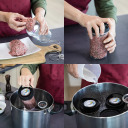 Комплект стеклянного пресс-головочного котла DUO 2 × 450 г, 9,1 × 9,1 × 16,5 см, 0,83 кг 313700 Browin