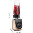 Tefal Blend Up BL190AF0 Laublender 1000 W, 0.7 L, Tritan, 8 programmi, j&auml;&auml; purustamine, must/kuld