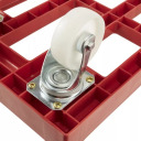 Ratiņi transportēsanas kastēm un groziņiem Rolf 61x41x19cm sarkani 0610877400 Keeeper