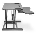 Digitus reguleeritav t&ouml;&ouml;koha alus DA-90380-1, 950x615x106-460mm, 2 monitori, maksimaalne koormus 15kg, must, laua kinnitamine