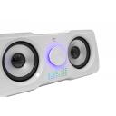 White Shark Arvutik&otilde;larid MOOD-W, 2.2 Stereo, 5V, 16W, 150-20000Hz, 85dB, 3.5mm Audio, USB 2.0, Vikerkaare efekt