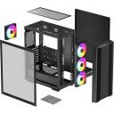 Deepcool Korpus CC560 ARGB V2 R-CC560-BKTAA4-G-2, 2x3.5" sisemised kohad, 2+1x2.5" sisemised kohad, 7 laiendamisava, 1xUSB 3.0