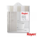 Занавеска для душа 180x200см белая / бежевая, PEVA 01235018 RAYEN