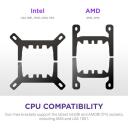 Nzxt умная розетка RL-KN280-B2, All-in-one жидкостный кулер, 140мм, 2 вентилятора, 93.2cfm, 30дБ