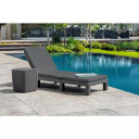 Sodų staliukas/saugojimo dėžė Luzon Flat Wicker pelės spalvos 29202176939 KETER