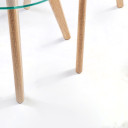 Papildu galds HELENA 2 gab komplektā D50xH45cm, D40xH40cm, stikls 20067 Allit