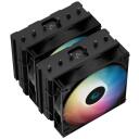 Deepcool CPU Jahuti AG620 BK ARGB R-AG620-BKANMN-G-2, 260W, 67.88 CFM, 6 soojus toru, RGB LED, PWM tugi