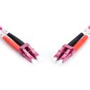 Digitus Optiskās &scaron;ķiedras kabelis, DK-2533-02-4, 2m, OM4, 2 x LC multi-mode - male, halogēnu brīvs, keramikas ferrule
