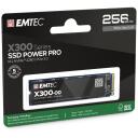 Emtec SSD M2 NVMe PCIe 3 X300 256GB Power Pro ECSSD256GX300, 256 GB, 2500 MB/s, 1200 MB/s, NVMe PCIe Gen 3.0 x4, M.2 2280