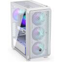 Endorfy Корпус ПК Arx 500 White EY2A018, 3x140mm передние вентиляторы, 1x140mm задний вентилятор, USB-C 10Gbps
