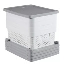 Lentyna su ratukais 4 dėžėmis 11L Curver 0802064Y36 30x36x69cm pilka/balta