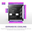 Nzxt Корпус H9 Flow CM-H92FB-01, 3x140мм передние вентиляторы, 1x120мм задний вентилятор, поддержка радиатора 420мм