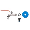 IBC adapteris S60x6, 3/4" vītnes izvadam, 1/2" ieejai, 12.5mm šļūtenes pieslēgumam, IBCS60-KK04123413Z