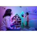 Svētku dekora viedā LED gaismas virtene 6m sirdis 200 RGB diodes zaļš vads USB C TWKH200RGB-G Twinkly Candies