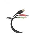 White Shark Ausinės OX GH-2140, 50mm, 16&Omega;, 20Hz-20kHz, 110dB&plusmn;3dB, 2m, RGB, ant ausų, laidinės, 2x3,5mm, USB