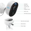Reolink Корпусная камера CAReolinkLumus, 1920 x 1080, IP65, 802.11 b/g/n, MicroSD, 64 GB, CMOS, 2-сторонний звук