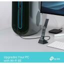 AXE5400 Wi-Fi 6E k&otilde;rge v&otilde;imsusega traadita USB-adapter, TP-Link, Archer TXE70UH, 2&times; k&otilde;rge v&otilde;imsusega antennid, 11ax: kuni 2402 Mbps, 11ac: kuni 1732 Mbps, 11n: kuni 400 Mbps
