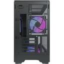 Montech Kaste KING 15 PRO (B), Midi Tower, 2xUSB 3.0, 1xUSB Type-C, 2x2.5" vietas, 2x3.5" vietas, melna